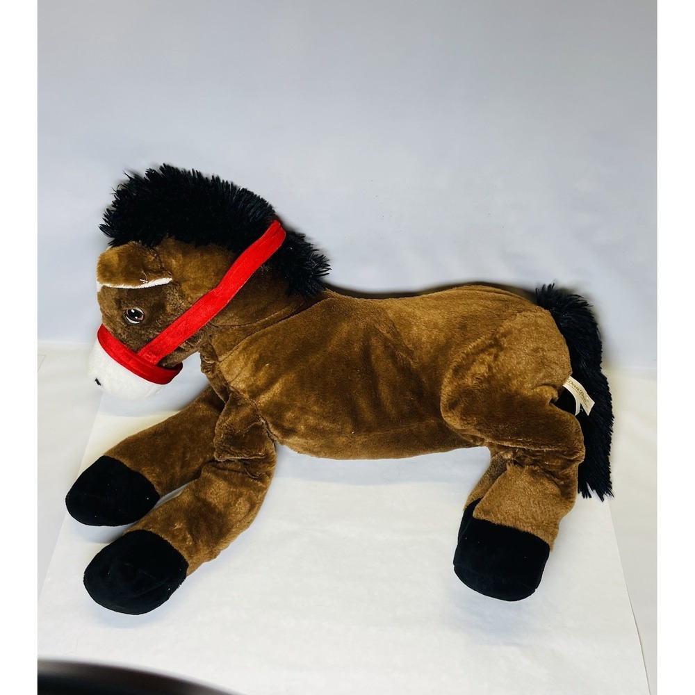 Dan Dee Collectors Choice VTG Large Brown Plush Floppy Horse Pony 24" Long